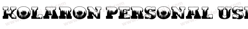 Kolaron Personal Use Regular字体转换